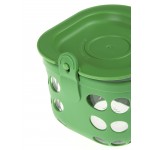 Glass Food Storage with Silicone Sleeve 475ml - Grass Green - LifeFactory - BabyOnline HK