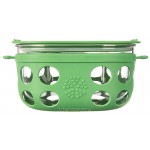 玻璃食物保存盒加矽膠套 950ml - 綠色 - LifeFactory - BabyOnline HK