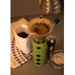 Hot Bev Glass Mug with Insulating Sleeve 475ml - Lava - LifeFactory - BabyOnline HK