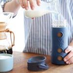 Hot Bev Glass Mug with Insulating Sleeve 350ml - Plum - LifeFactory - BabyOnline HK