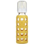 9 oz Glass Baby Bottle with Protective Silicone Sleeve - Yellow - LifeFactory - BabyOnline HK