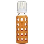 玻璃奶瓶加矽膠套 9oz - 橙色 - LifeFactory - BabyOnline HK
