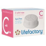 White Solid Cap (2 pcs) - LifeFactory - BabyOnline HK