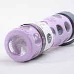 玻璃吸管水瓶加矽膠套 475ml - 淺紫色 - LifeFactory - BabyOnline HK