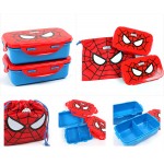 Spiderman - 餐具盒 (2個) 連袋​ - Lilfant - BabyOnline HK