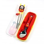 Mickey Mouse - Spoon & Chopsticks Set with Case - Lilfant - BabyOnline HK