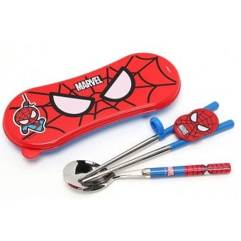Spiderman - Spoon & Chopsticks Set with Case