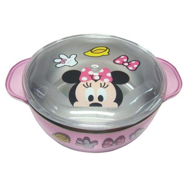 Minnie Mouse - Stainless Steel Bowl with Lid - Lilfant - BabyOnline HK