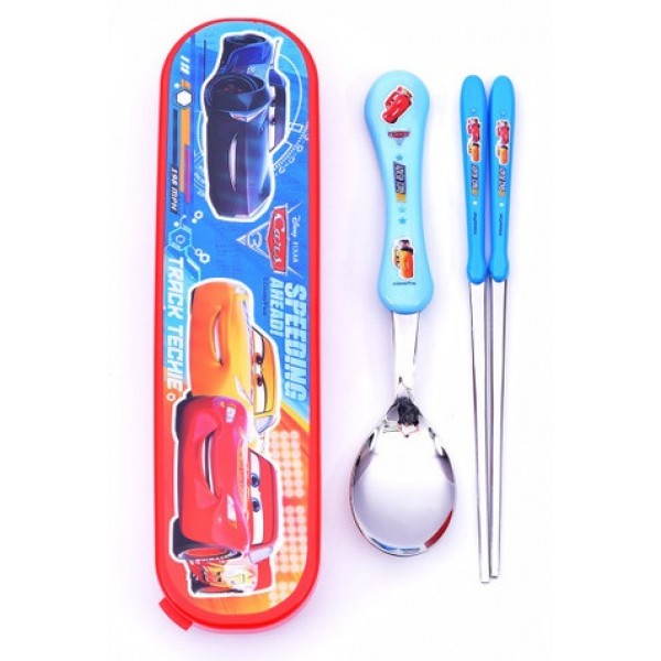 Disney Cars - Spoon & Chopsticks Set with Case - Lilfant - BabyOnline HK