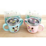 Minnie Mouse - 2 Handles Stainless Steel Cup with Lid - Lilfant - BabyOnline HK