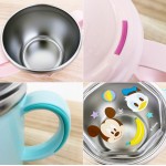 Mickey Mouse - 2 Handles Stainless Steel Cup with Lid (Light Blue) - Lilfant - BabyOnline HK