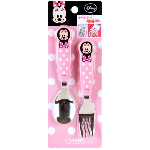 Minnie Mouse - Spoon & Fork Set - Lilfant - BabyOnline HK