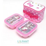 Hello Kitty - Lunch Boxes with Carrying Bag - Lilfant - BabyOnline HK