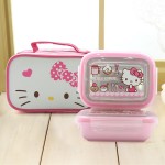 Hello Kitty - 飯盒連不鏽鋼內膽 + 袋 - Lilfant - BabyOnline HK