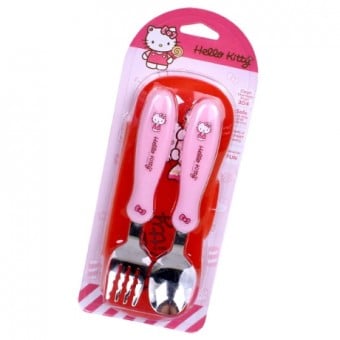 Hello Kitty - Spoon & Fork Set with Case