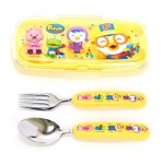 Pororo - Spoon & Fork Set with Case - Lilfant - BabyOnline HK