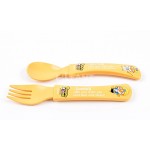 Pororo Jobs - Corn-made Children Spoon & Fork Set - Lilfant - BabyOnline HK