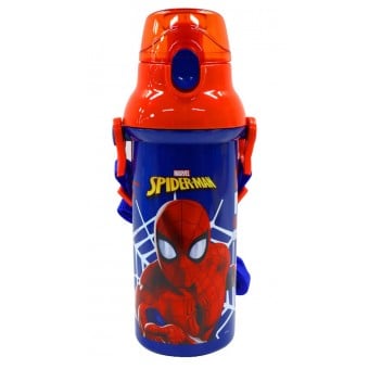 Marvel Spiderman - Bottle with Lid & Strap 480ml