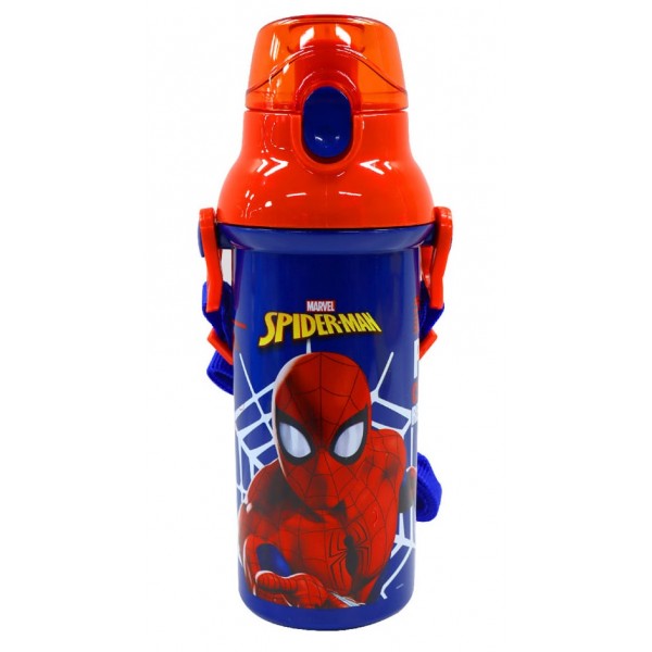 Marvel Spiderman - Bottle with Lid & Strap 480ml - Lilfant - BabyOnline HK