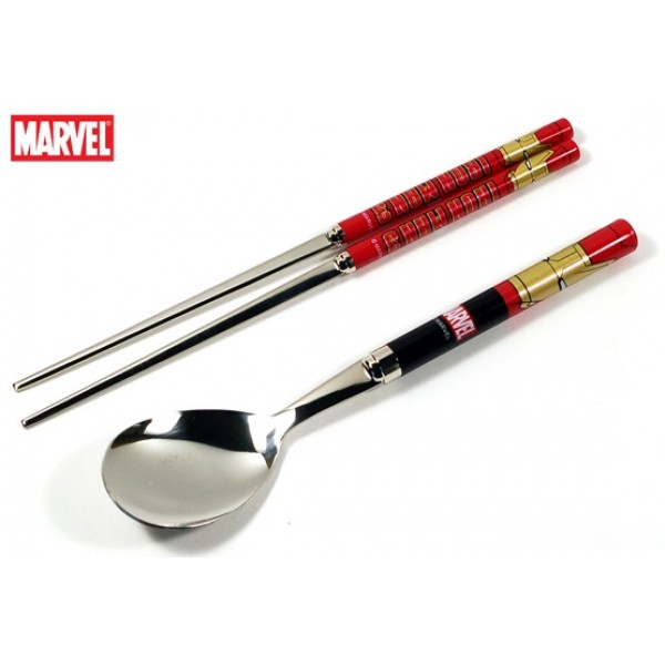 Marvel Ironman 3 - 不鏽鋼小童匙筷子 - Lilfant - BabyOnline HK