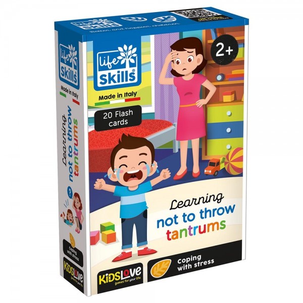 Kidslove Life Skills Flash Cards - Learning Not to Throw Tantrums - Lisciani - BabyOnline HK