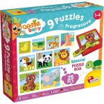 Carotina Baby - 9 Progressive Puzzles - Animals - Lisciani - BabyOnline HK