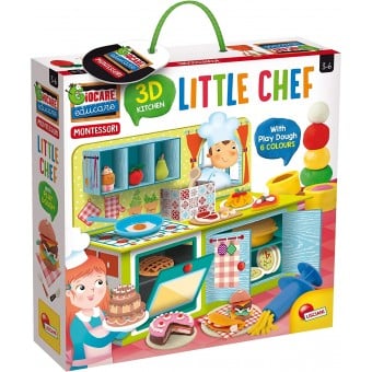 Giocare Educare - Montessori Little Chef 3D Kitchen + Plasticine