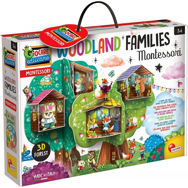 Giocare Educare - Montessori - Woodland Families - Lisciani - BabyOnline HK