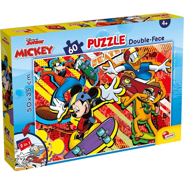 Disney Mickey - Double Face Puzzle (60 pcs) - Lisciani - BabyOnline HK