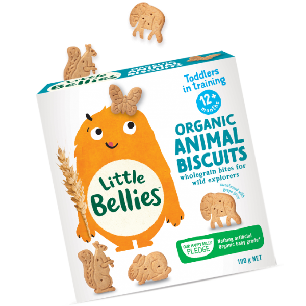 Organic Animal Biscuits 130g - Little Bellies - BabyOnline HK