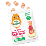 有機玉米條 - 士多啤梨蘋果 8g - Little Bellies - BabyOnline HK