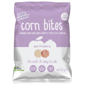 Organic Corn Bites - Apple + Blueberry 15g