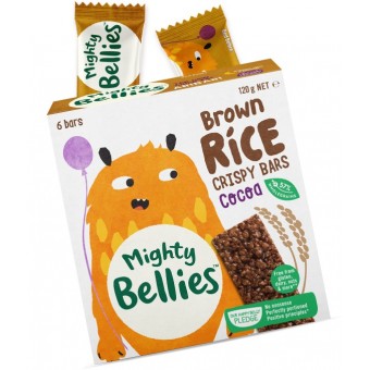 Mighty Bellies - Brown Rice Crispy Bars - Cocoa (6 bars)