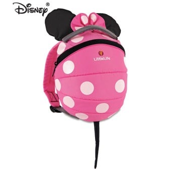 Disney Pink Minnie Mouse Toddler Backpack with Rein