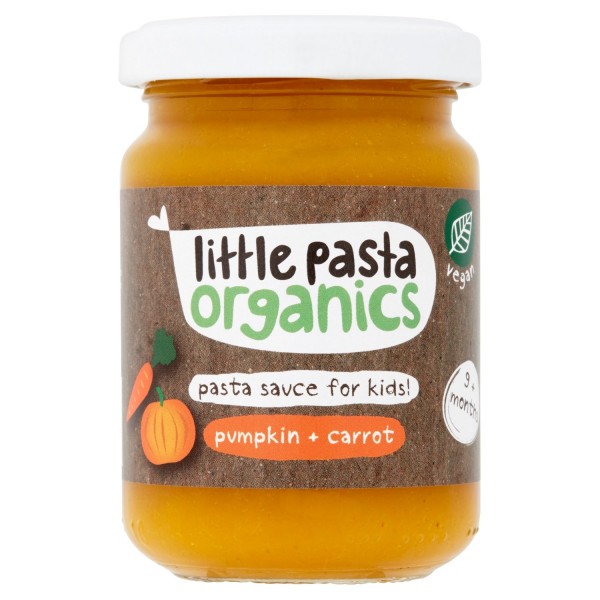 有機小童意粉醬 - 南瓜 + 甘筍 130g - Little Pasta Organics - BabyOnline HK
