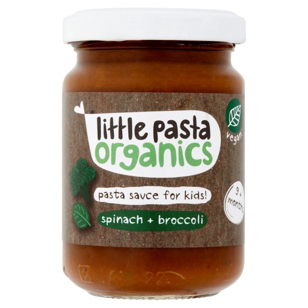 有機小童意粉醬 - 菠菜 + 西蘭花 130g - Little Pasta Organics - BabyOnline HK