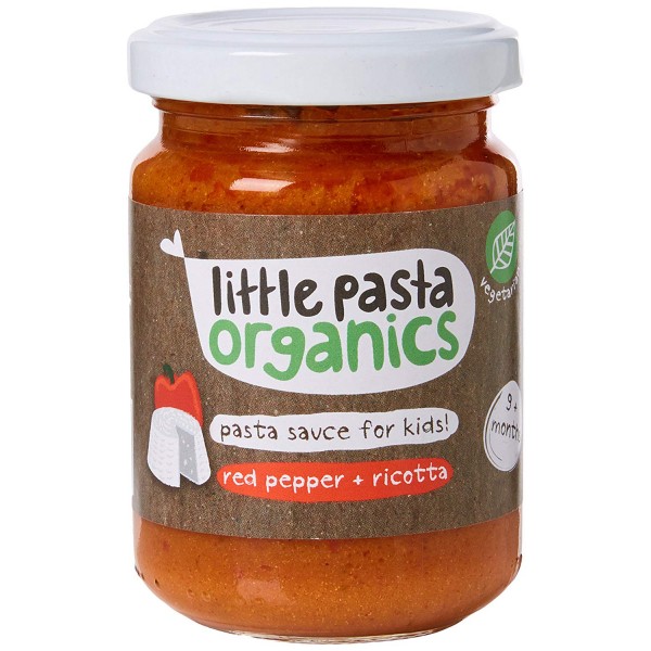 有機小童意粉醬 - 紅椒 + Ricotta 130g - Little Pasta Organics - BabyOnline HK