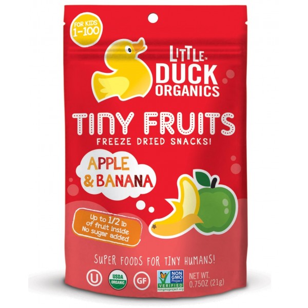 有機蘋果、香蕉粒 21g - Little Duck Organics - BabyOnline HK