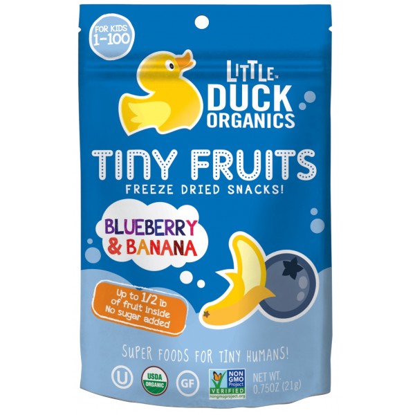 Organic Tiny Fruits - Blueberry & Banana 21g - Little Duck Organics - BabyOnline HK