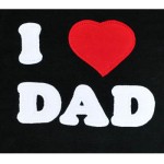 Long Sleeve T-Shirt - Black (I love DAD) - 3-4歲 - LittleOne