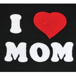 Long Sleeve T-Shirt - Black (I love MOM) - Size 3-4Y - LittleOne - BabyOnline HK