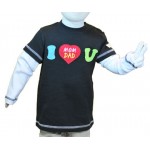 Long Sleeve T-Shirt - Black (I love U) - LittleOne - BabyOnline HK