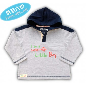 衛衣 - Smart Little Boy (藍/灰)