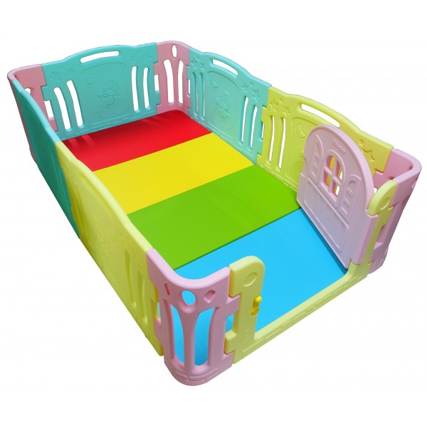 Azang Azang Baby Room (L) + Rainbow Playmat - Edu Play - BabyOnline HK