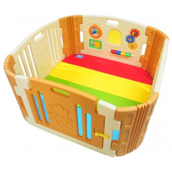 Happy Baby Room Play-Yard (116 x 116) + Rainbow Playmat