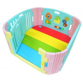 Happy Baby Room Play-Yard 116 x 116 (Candy) + Rainbow Playmat