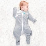 Swaddle UP Transition Suit (1.0 tog) - Grey Stripe (XL) - Love To Dream - BabyOnline HK