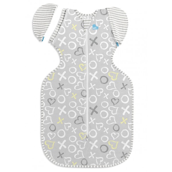 Swaddle UP 50/50 Bamboo (0.2 tog) - Grey (中碼) - Love To Dream - BabyOnline HK