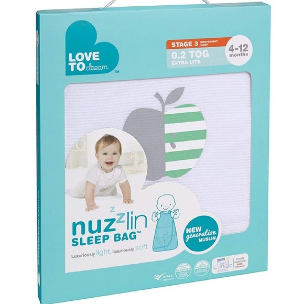 Love to Dream Nuzzlin 0.2 TOG Sleeping Bag Luxuriously Soft & Cool for Baby 