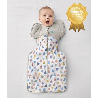 Swaddle UP Transition Bag (Winter Warm 2.5 tog) - Happy Hats White (中碼)